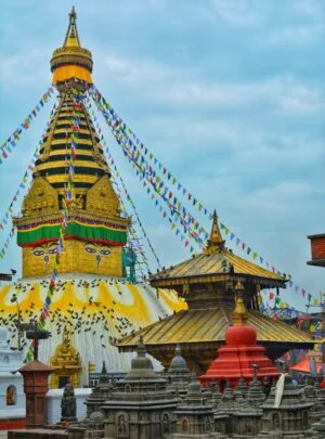 assorted-color temple miniatures during daytime photo