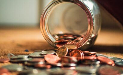 close-up photo of assorted coins